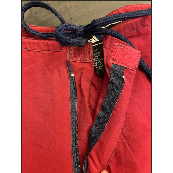 Instant Action Vintage 90's Maroon Nylon Short Wind Pants Sz M - Picture 6 of 11